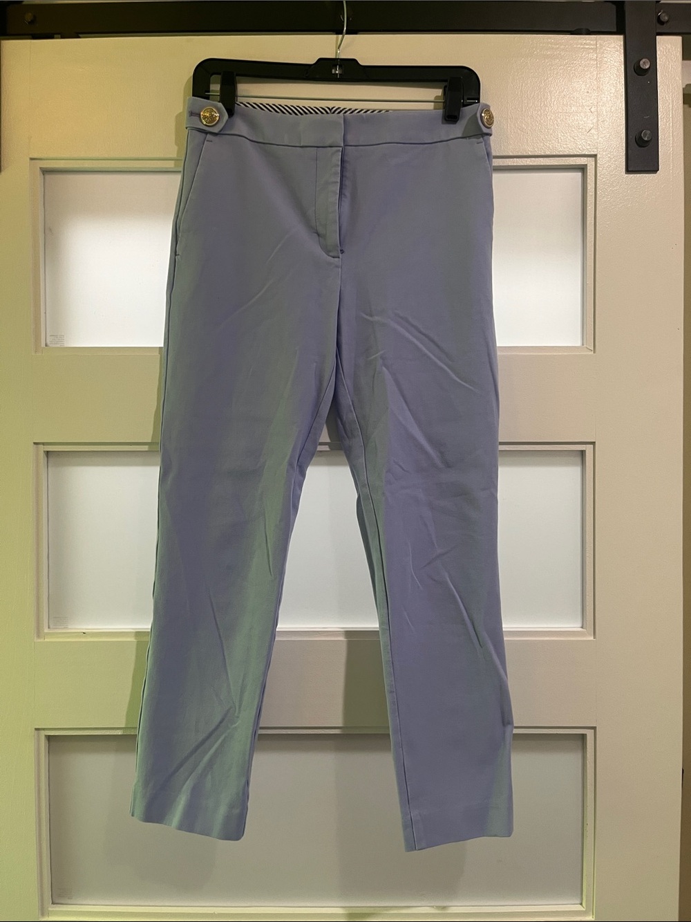 Ann Taylor Eva Lavender Cropped Ankle Pants
